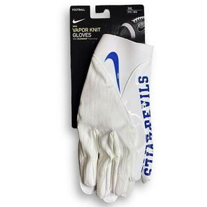 Nike Vapor Jet Football Gloves Duke Blue Devils DX4925-132 White Blue size 3XL